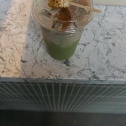 Banana cream matcha latte 10/10 Banana cream matcha latte 10/10