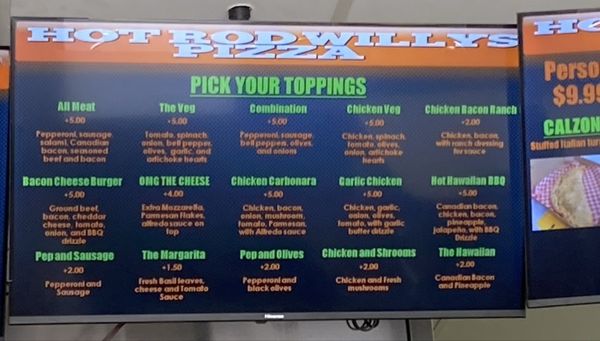 Menu photo 1 Hot Rod Willy's Pizza Fresno, CA Menu photo 1 Hot Rod Willy's Pizza Fresno, CA