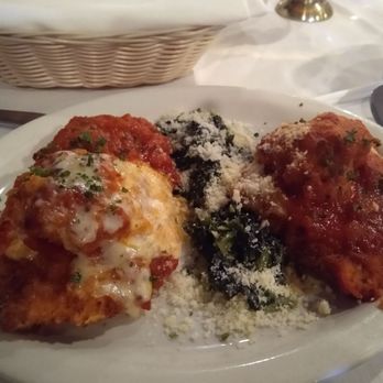 Ariani - My favorite, Ariani's parmigiana combo with spinach - Italian Near Me - Cape Coral, Florida Ariani - My favorite, Ariani's parmigiana combo with spinach - Italian Near Me - Cape Coral, Florida