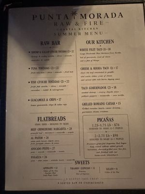 Menu photo 2 Punta Morada Islamorada, FL Menu photo 2 Punta Morada Islamorada, FL