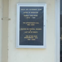 Eglin AFB Veterinary Clinic - Hours, phone, etc.