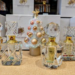 Parfumerie Nasreen - Parfumerie Nasreen Attars are available exclusively in our store. Pure oil scents come in beautiful crystal bottles.