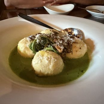 Morel - Ricotta Gnudi - New American Near Me - Milwaukee, Wisconsin Morel - Ricotta Gnudi - New American Near Me - Milwaukee, Wisconsin