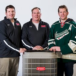 Countryside Heating & Cooling Solutions - Countryside Heating and Cooling Owners with MN Wild Defenseman, Ryan Suter #20.