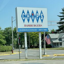 Chip's Hamburgers - Parking lot billboard