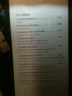 Menu photo 5 Le Rouge et Le Noir Mont-de-Lans, 38