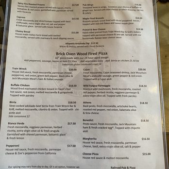 Railroad Pub and Pizza - Menu - Coffee & Tea Near Me - Burlington, Washington Railroad Pub and Pizza - Menu - Coffee & Tea Near Me - Burlington, Washington