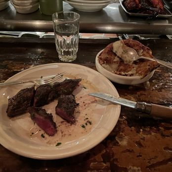 St. Anselm - The rare butcher steak and pan fried potatoes - New American Near Me - Brooklyn, New York St. Anselm - The rare butcher steak and pan fried potatoes - New American Near Me - Brooklyn, New York