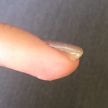 Mohegan Nail Spa - Polish isn't all the way to the edge. - Nail Salons Near Me - Omaha, Nebraska