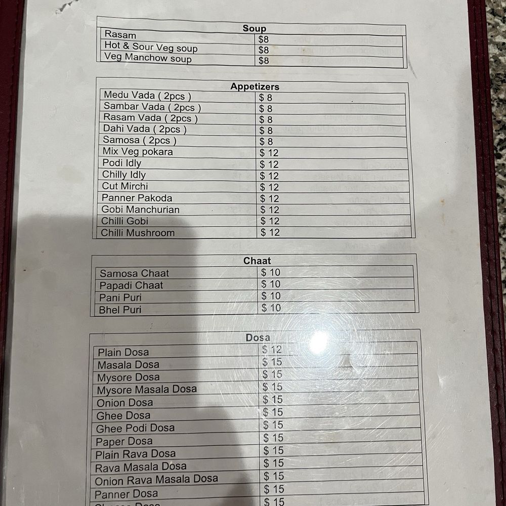 Udupi Indian Vegetarian & Vegan Cuisine - Menu page 1 - Indian Near Me - Tempe, Arizona Udupi Indian Vegetarian & Vegan Cuisine - Menu page 1 - Indian Near Me - Tempe, Arizona