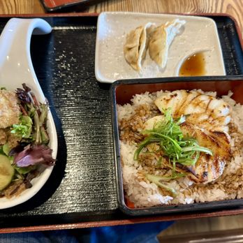 Sugidama Soba & Izakaya - $18 Dec 2023 Lunch special - miso sea bass and salad and gzoza - Noodles Near Me - Somerville, Massachusetts Sugidama Soba & Izakaya - $18 Dec 2023 Lunch special - miso sea bass and salad and gzoza - Noodles Near Me - Somerville, Massachusetts