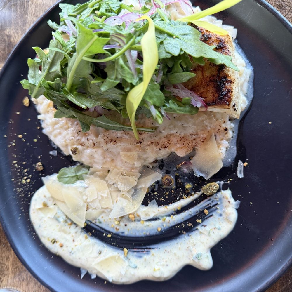 Grouper with risotto