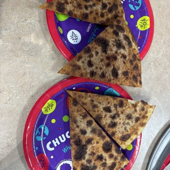 Chuck E. Cheese - Burnt pizza for $21.99 - Arcades Near Me - Elk Grove, California