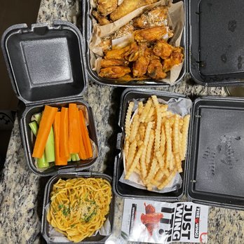Fire Wings - Family pack plus an extra side of garlic noodles. - Chicken Shop Near Me - Irvine, California
