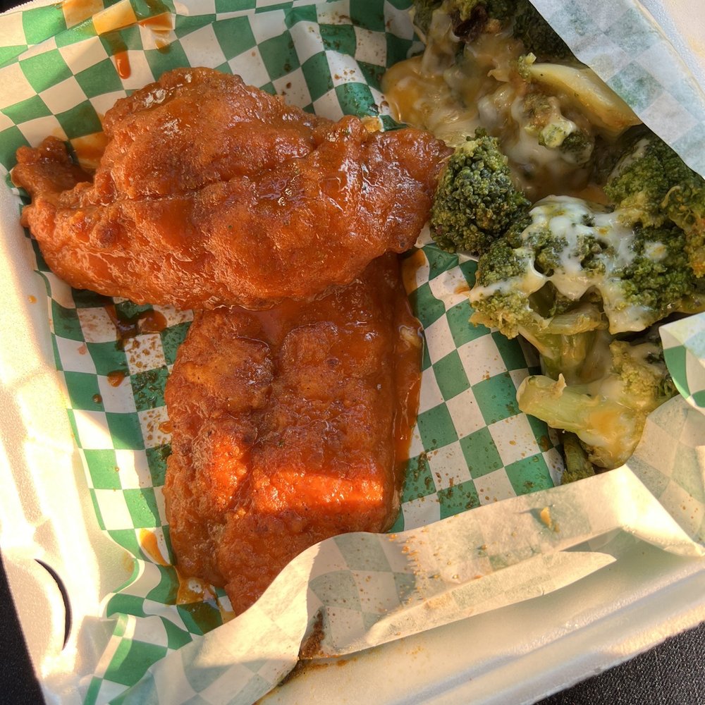 Honey hot dipped 2 piece fish Honey hot dipped 2 piece fish