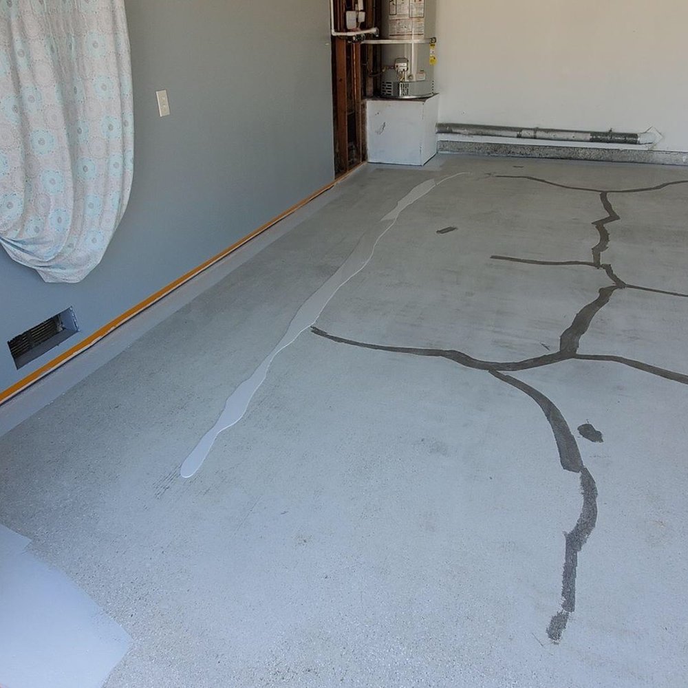 Filled in cracks Filled in cracks