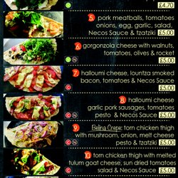 Necos Creperie - New Menu