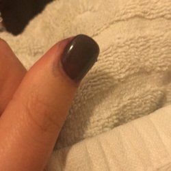 Adore Nails - After leaving the salon ... it looks like my 5 year old niece did them.