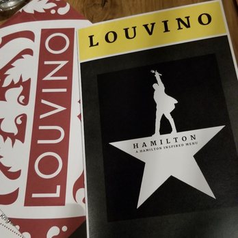 LouVino - Hamilton themed menu - Southern Near Me - Indianapolis, Indiana