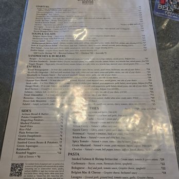 Brussels Bistro - Menu - Belgian Near Me - San Clemente, California