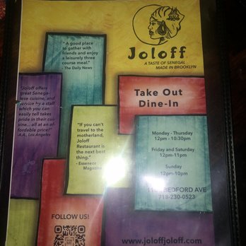 Joloff - Senegalese Near Me - Brooklyn, New York Joloff - Senegalese Near Me - Brooklyn, New York