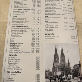 Deutzer Brauhaus - Menu - German Near Me - Cologne, NW