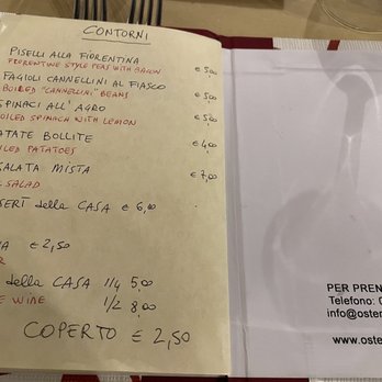 Hosteria del Bricco - Menu - Contorni - Tuscan Near Me - Florence, FI Hosteria del Bricco - Menu - Contorni - Tuscan Near Me - Florence, FI
