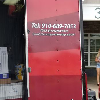 The Crazy Potato - a woman standing in front of a food truck - Food Trucks Near Me - Fayetteville, North Carolina The Crazy Potato - a woman standing in front of a food truck - Food Trucks Near Me - Fayetteville, North Carolina