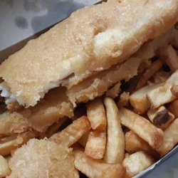 Caz's Great Fish Cambridge - Halibut with fries