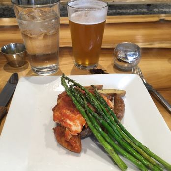 Gather - Romesco Chicken - Sous Vide Springer Mountain Chicken Breast w/Fingerling Potatoes and Roasted Asparagus - Bars Near Me - Atlanta, Georgia