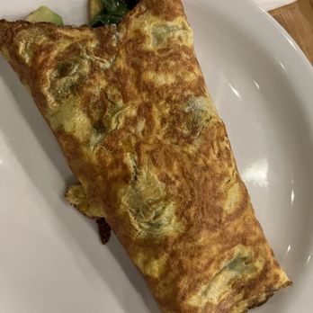 Crepes-A-Go-Go - 4. Cheese, Avocado, Tomatoes, Spinach, Mushrooms Omelet but no mushrooms. - Breakfast & Brunch Near Me - Gaithersburg, Maryland Crepes-A-Go-Go - 4. Cheese, Avocado, Tomatoes, Spinach, Mushrooms Omelet but no mushrooms. - Breakfast & Brunch Near Me - Gaithersburg, Maryland