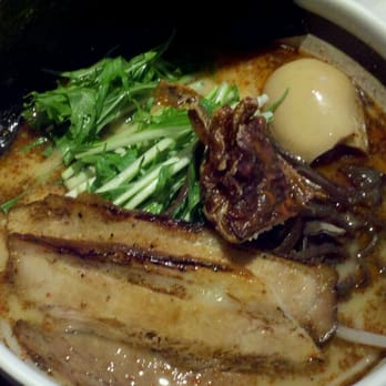 Ramen Parlor - Garlic pork flavor with lobster oil and extra egg - Ramen Near Me - San Mateo, California Ramen Parlor - Garlic pork flavor with lobster oil and extra egg - Ramen Near Me - San Mateo, California