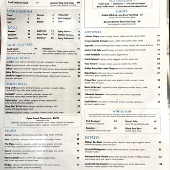 Opus Steakhouse  - Menu - Wine Bars Near Me - Jericho, New York