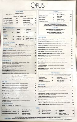 Menu photo 6 Opus Steakhouse Jericho, NY Menu photo 6 Opus Steakhouse Jericho, NY