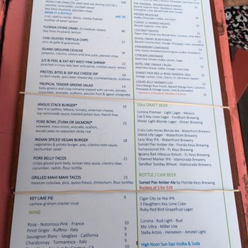 Sunset Pier - Menu - Seafood Near Me - Key West, Florida Sunset Pier - Menu - Seafood Near Me - Key West, Florida
