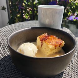 Intrigo - French Toast with Lavender Ice Cream