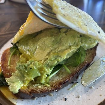 Hacienda Cafe & Grill - Avocado toast on sourdough packed with avocado, spinach & seasoned perfectly - Breakfast & Brunch Near Me - Gilroy, California Hacienda Cafe & Grill - Avocado toast on sourdough packed with avocado, spinach & seasoned perfectly - Breakfast & Brunch Near Me - Gilroy, California