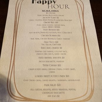 The Grove - Happy Hour Menu.  M-F 3:00-6:00 pm. - Cocktail Bars Near Me - Penngrove, California