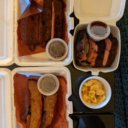 Down South Texas BBQ - Brisket, Spare ribs, St. Louis Ribs and Mac & Cheese combo