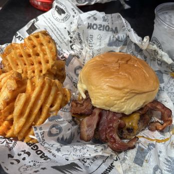 State Street Brats - Bacon Cheeseburger* - American Near Me - Madison, Wisconsin State Street Brats - Bacon Cheeseburger* - American Near Me - Madison, Wisconsin