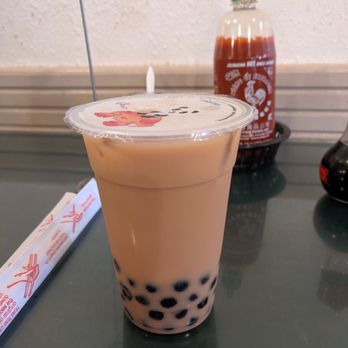 Taiwan Cafe - regular milk tea - Taiwanese Near Me - Plano, Texas