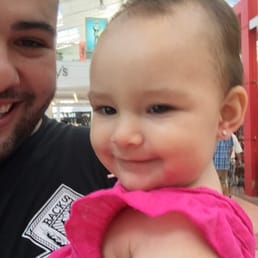 She cried for 5 seconds. She's a trooper like dad!! Lol