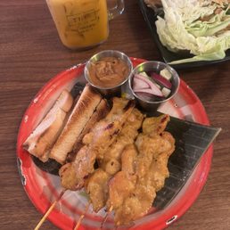 Chicken Satay skewers Chicken Satay skewers