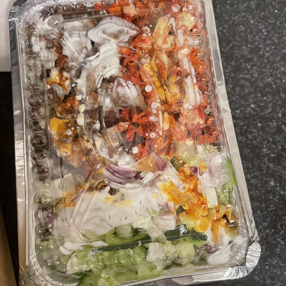 Space Grill - Combo Platter over Rice - Halal Near Me - New Rochelle, New York Space Grill - Combo Platter over Rice - Halal Near Me - New Rochelle, New York