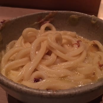 Rintaro - Udon Carbonara - was good, but may have preferred the fish broth udon over this. Slurp the egg broth? - Izakaya Near Me - San Francisco, California Rintaro - Udon Carbonara - was good, but may have preferred the fish broth udon over this. Slurp the egg broth? - Izakaya Near Me - San Francisco, California