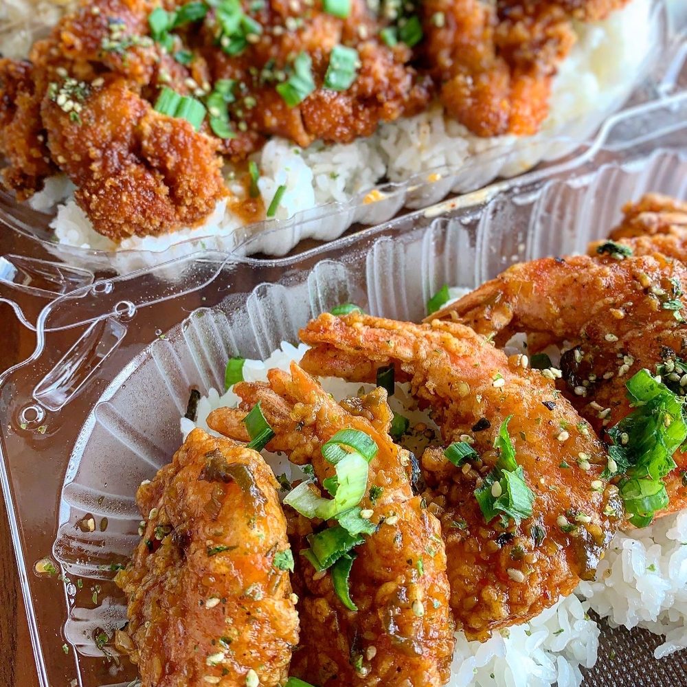 Shootz - Jalapeno Garlic Shrimp Plate & Kimchi Butter Katsu Chicken Plate (IG: @foodwithbros) - Hawaiian Near Me - Stanton, California Shootz - Jalapeno Garlic Shrimp Plate & Kimchi Butter Katsu Chicken Plate (IG: @foodwithbros) - Hawaiian Near Me - Stanton, California