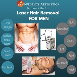 Indulgence Aesthetics Wellness & Med Spa - Laser hair removal for men