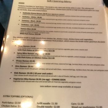 Kotteri Ramen Bar - Menu photo - Ramen Near Me - Elk Grove, California Kotteri Ramen Bar - Menu photo - Ramen Near Me - Elk Grove, California