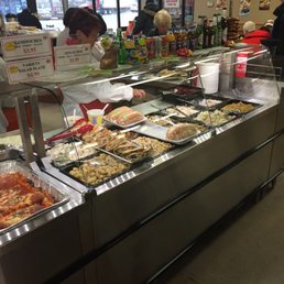 The take-out dine-in hot table.