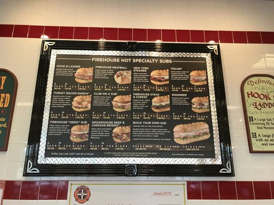 Menu photo 2 Firehouse Subs Vancouver, WA
